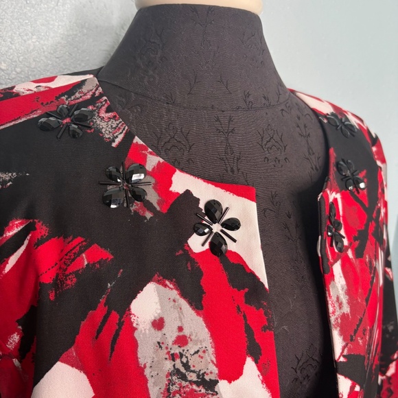 Kasper Plus Size Colorful Duster Jacket Coat Blazer - Picture 5 of 13